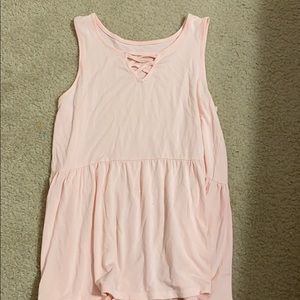 pink stretchy blouse